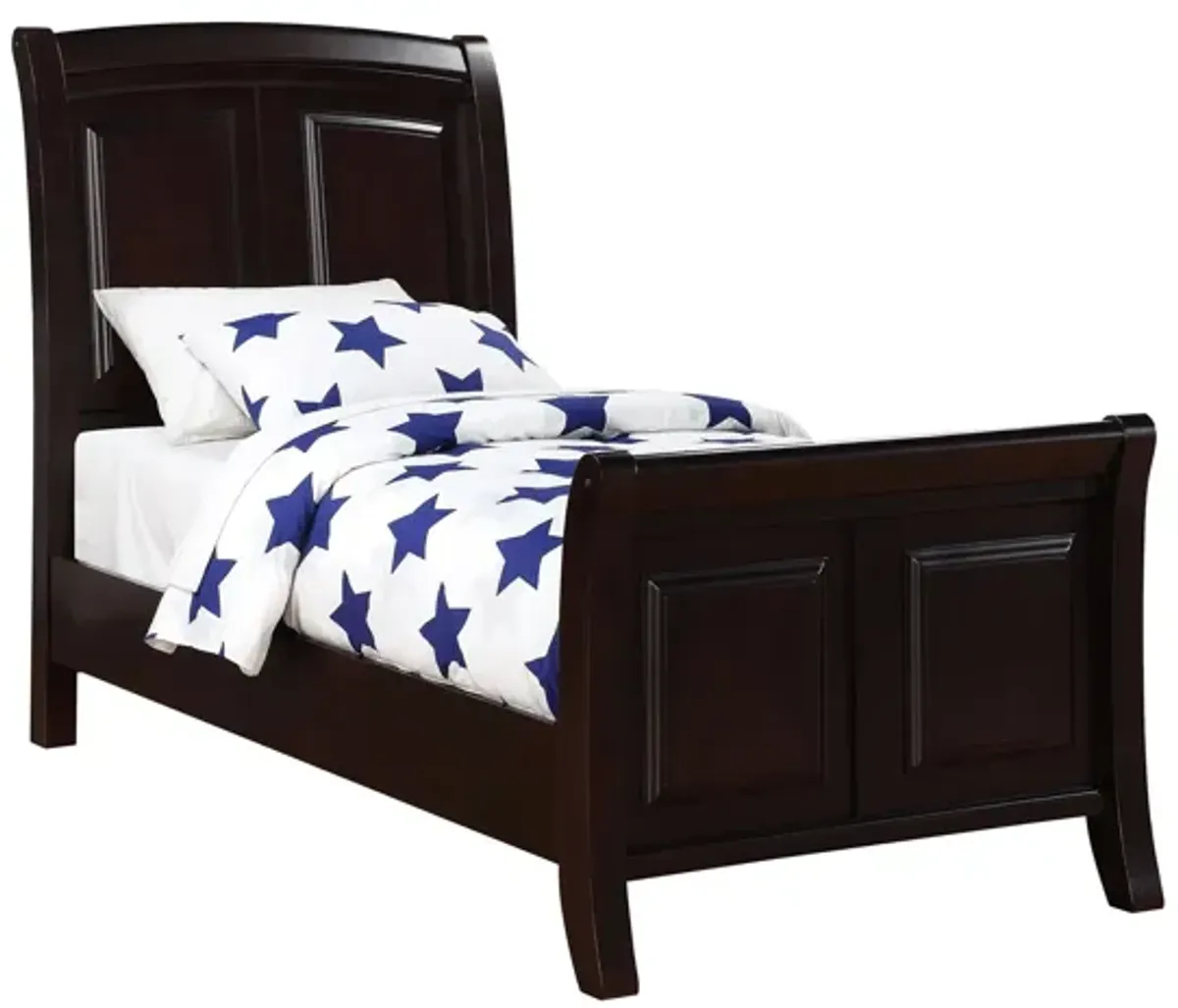 Rae Sleigh Bed in Cappuccino by Glory Furniture