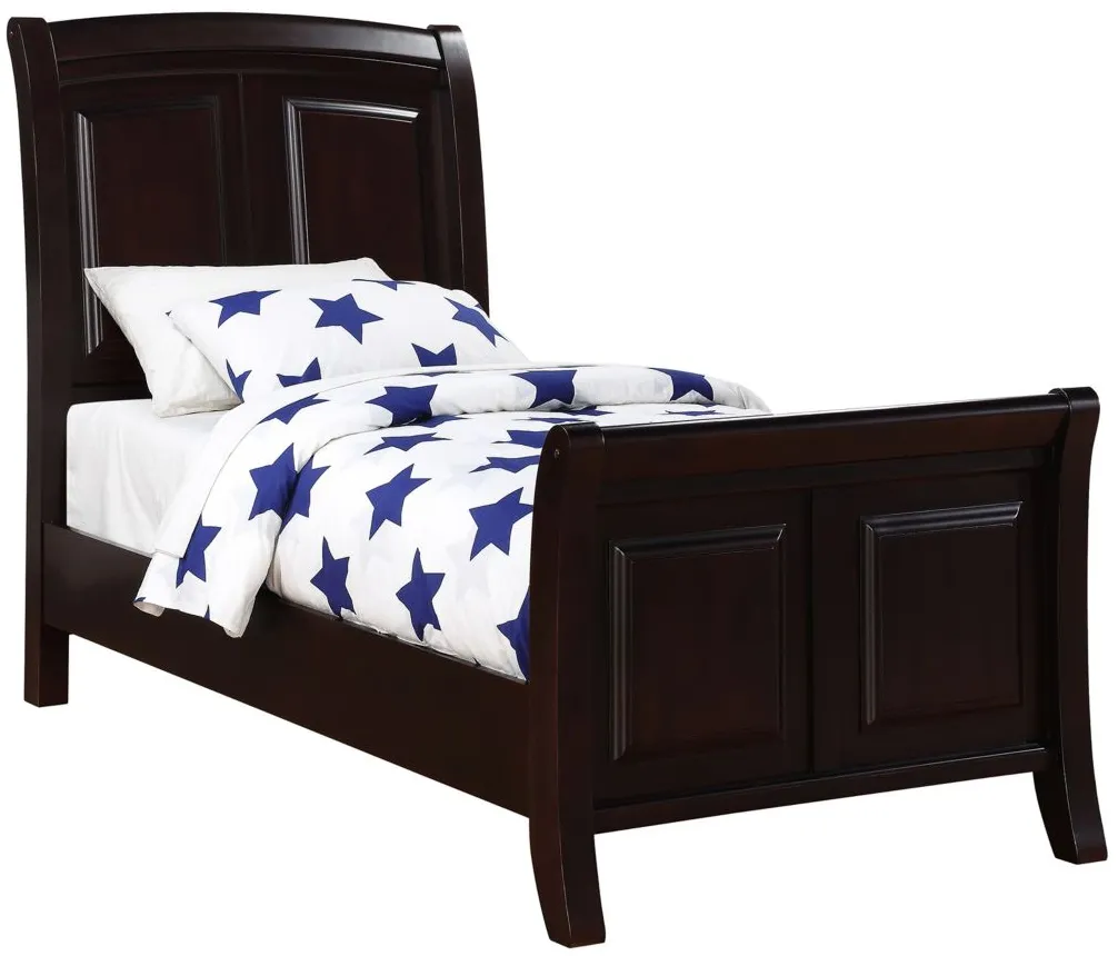 Rae Sleigh Bed in Cappuccino by Glory Furniture