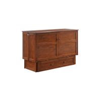 Benedkt Clover Cabinet Bed with Mattress in Cherry by Diamond Distribution