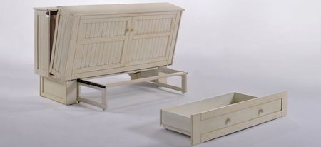 Benedkt Daisy Cabinet Bed with Mattress in Buttercream by Diamond Distribution