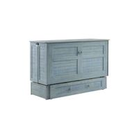 Benedkt Poppy Cabinet Bed w/ Mattress in Seafoam by Diamond Distribution