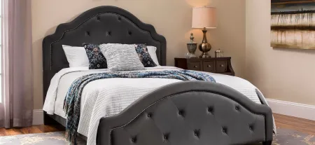 Bowman Bed - Charcoal in Charcoal by Hillsdale Furniture