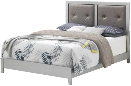 Primo 4-pc. Bedroom Set in Silver Champagne by Glory Furniture