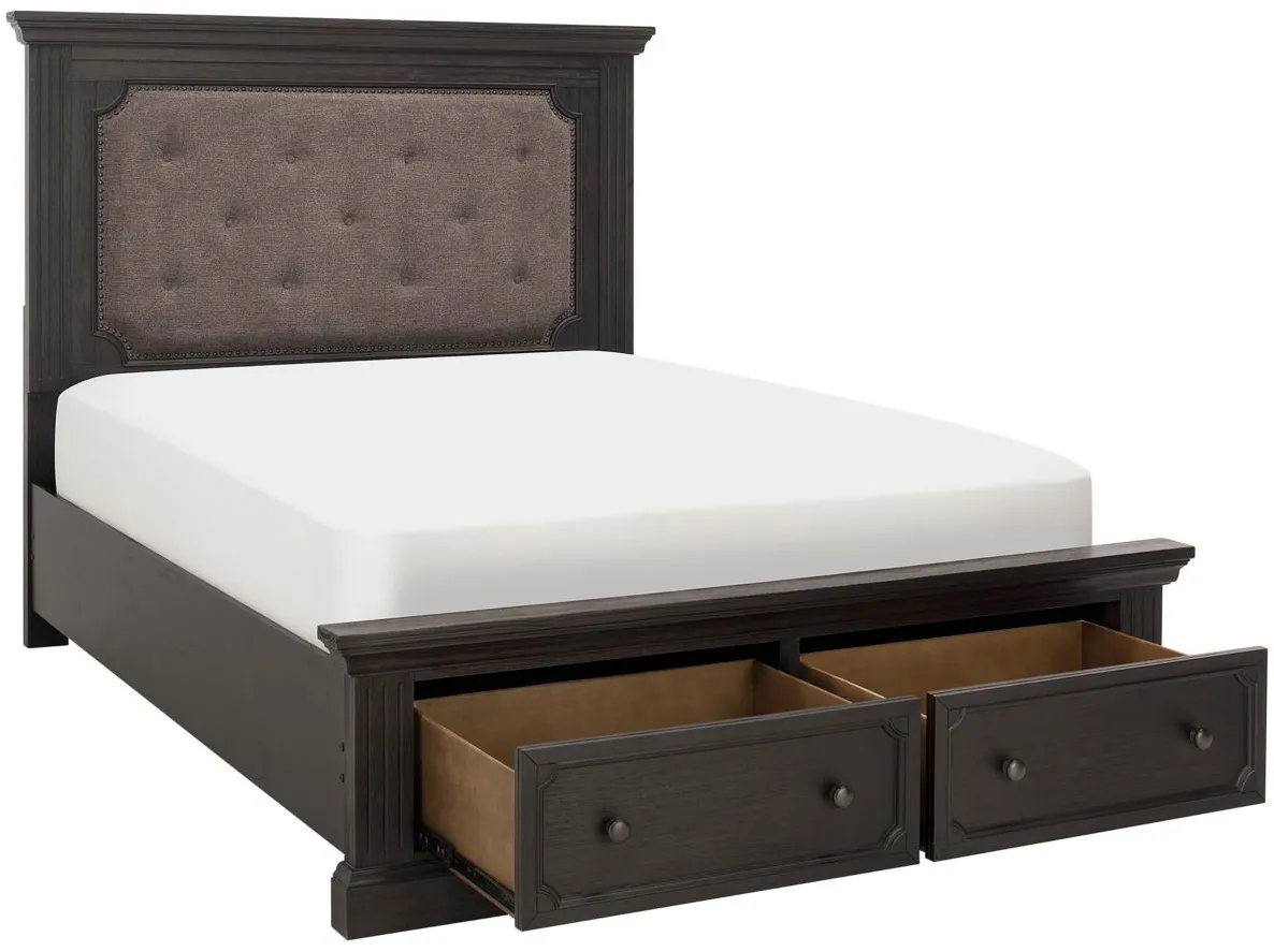 Brunswick Storage Bed in Charcoal by Bellanest