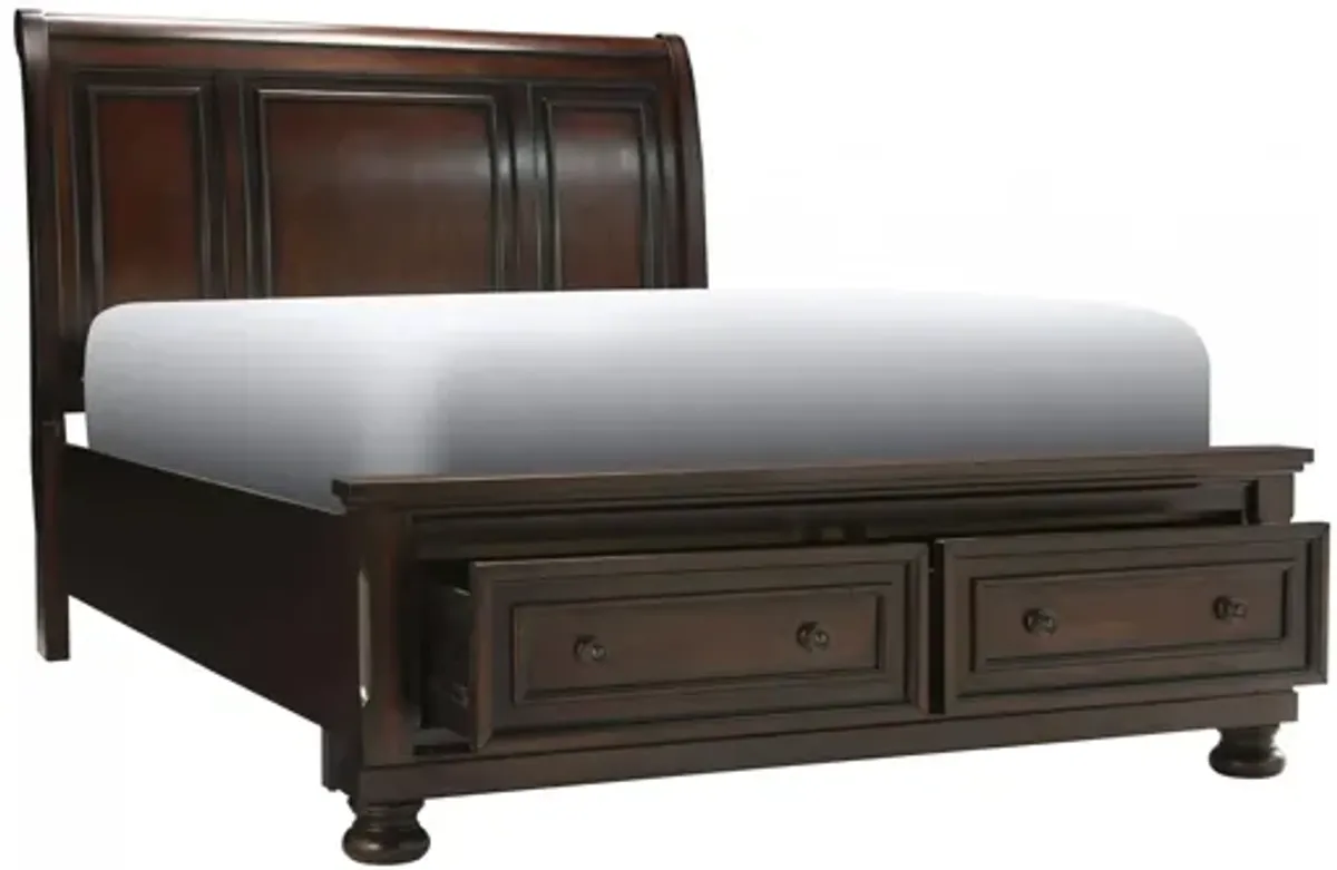 Donegan Sleigh Platform Storage Bed