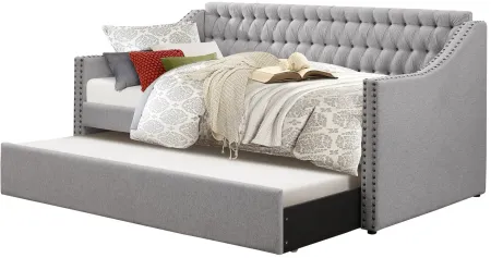 Bibiana Twin Daybed with Trundle in Gray by Homelegance