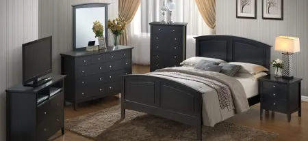 Hammond Panel Bed in Black by Glory Furniture