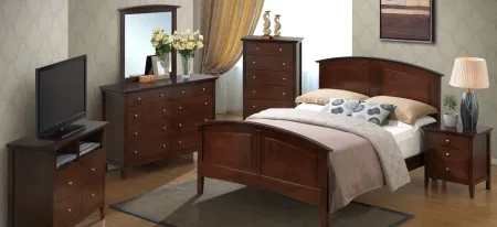 Hammond Panel Bed in Cappuccino by Glory Furniture