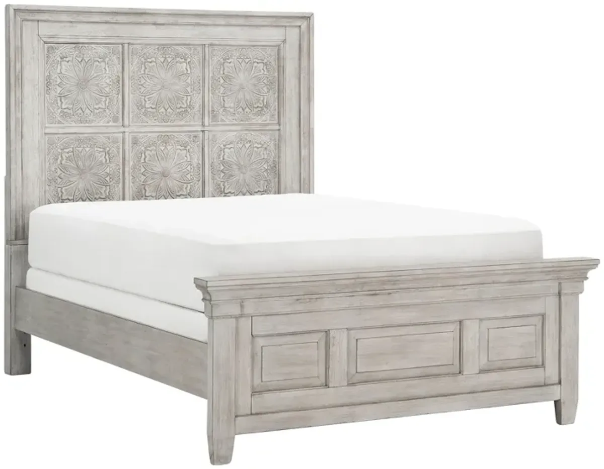 Magnolia Park Carved Panel Bed