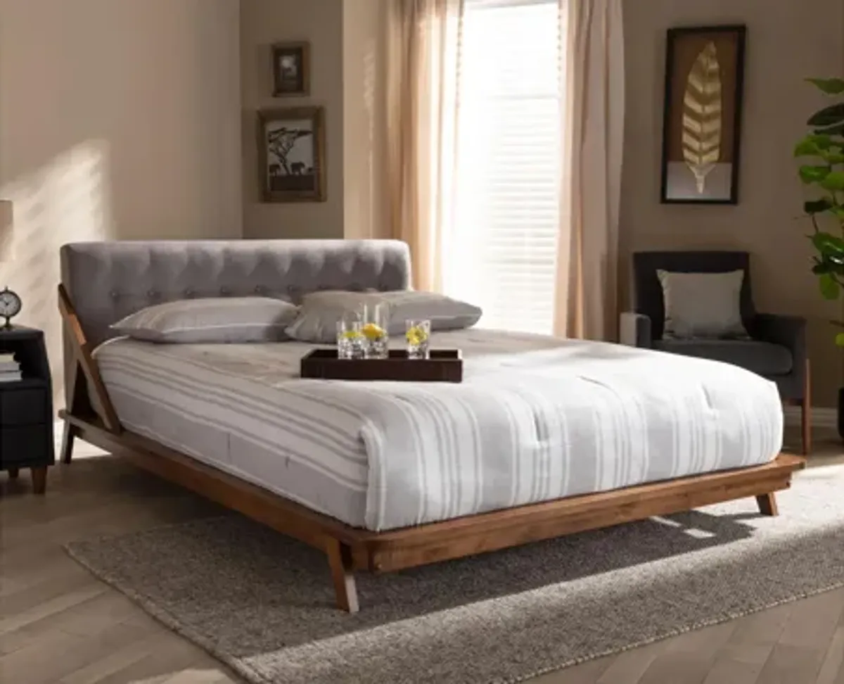 Sante Mid-Century King Size Platform Bed