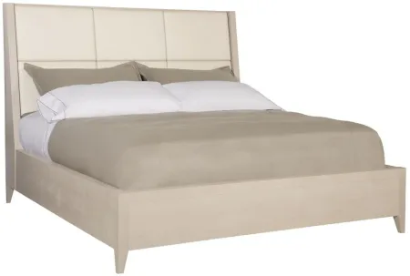 Axiom Queen size Bed in Linear Grey by Bernhardt