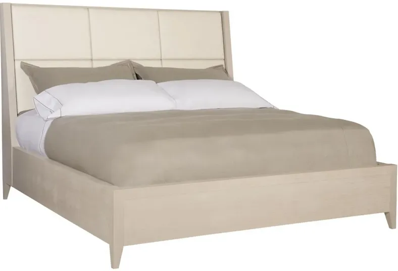 Axiom Queen size Bed in Linear Grey by Bernhardt