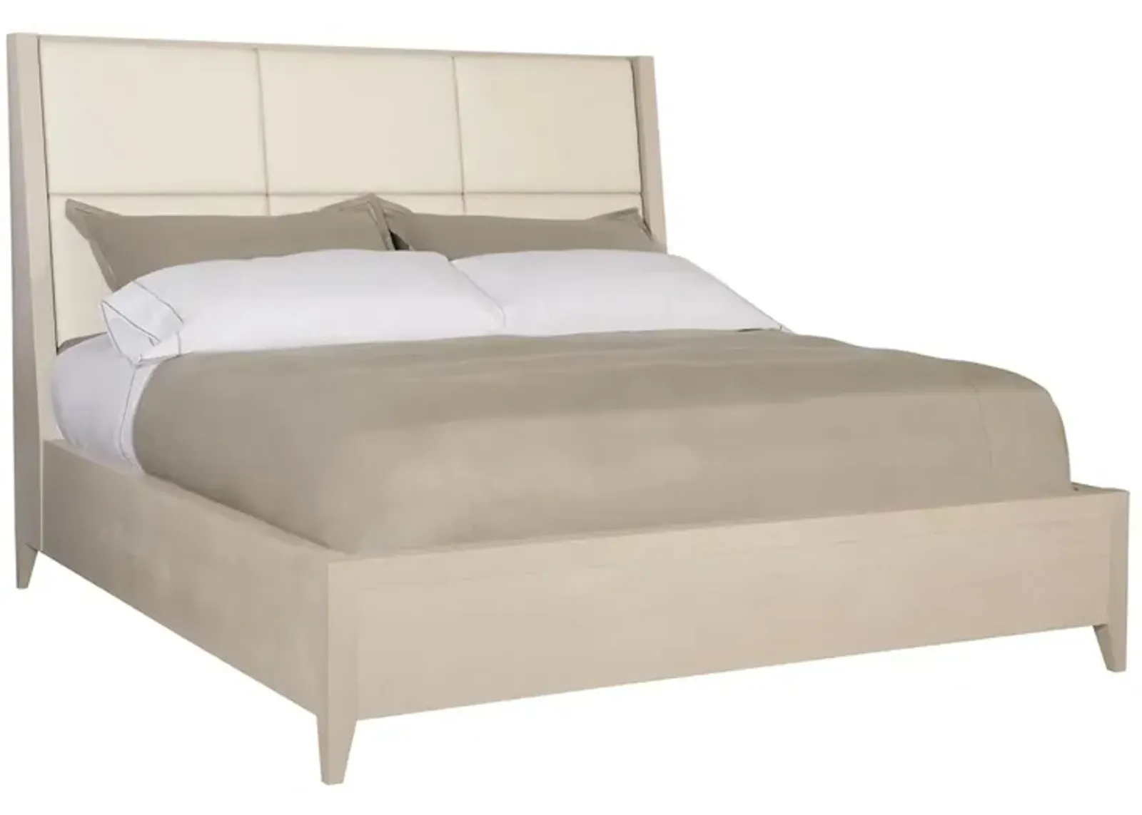 Axiom Queen size Bed in Linear Grey by Bernhardt