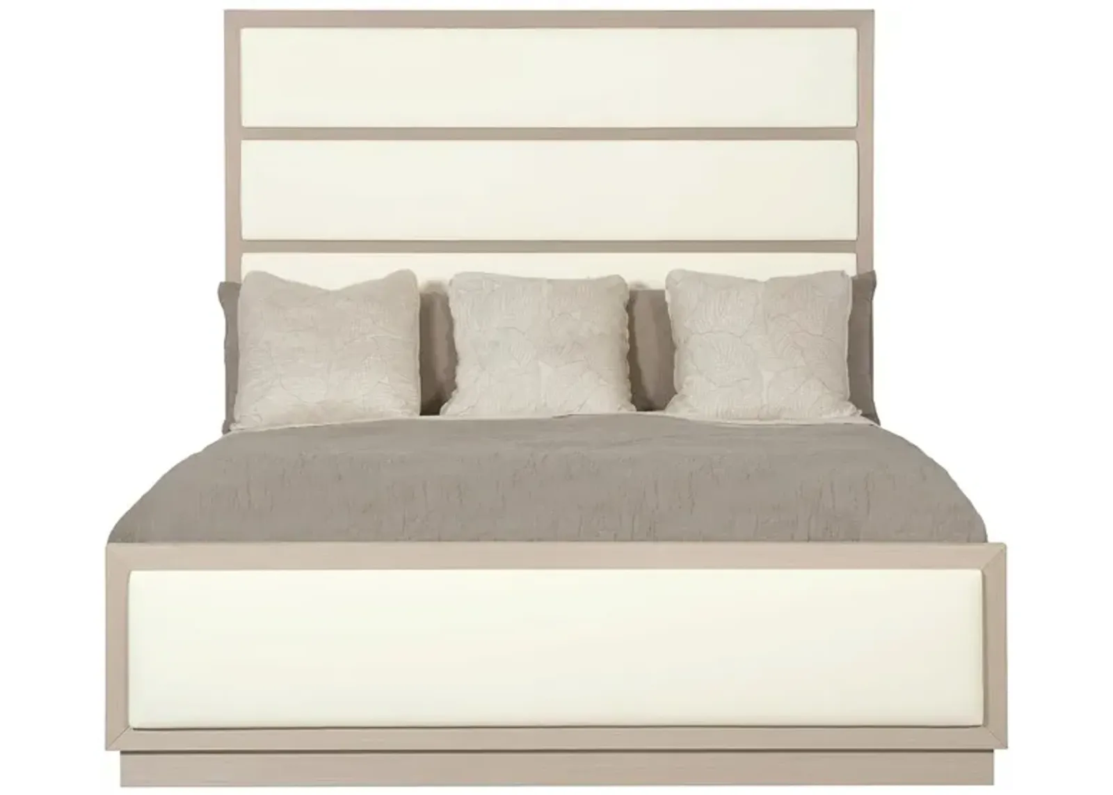 Axiom Queen Bed in Linear Grey by Bernhardt