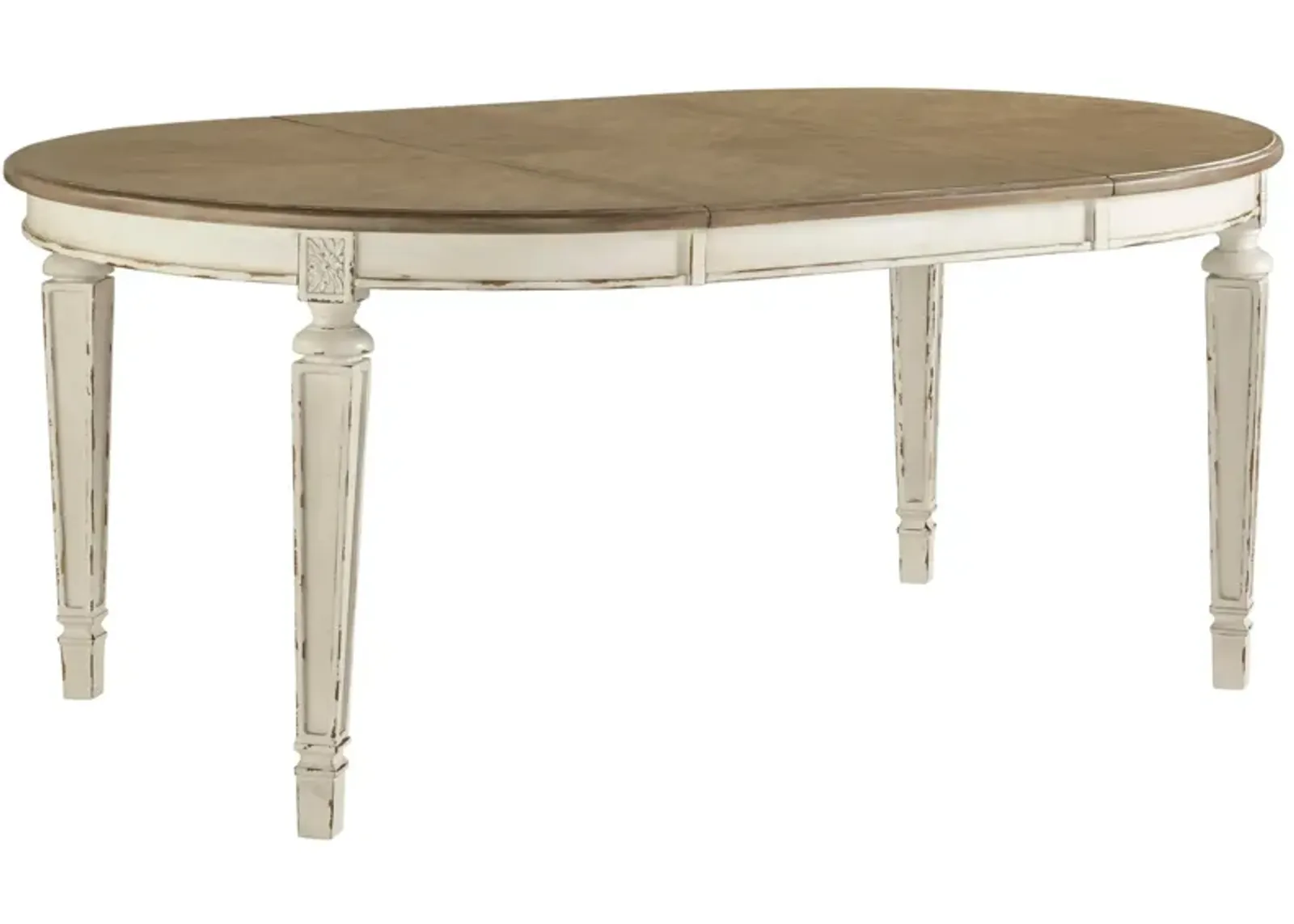 Delphine Dining Table in Chipped White by Ashley Furniture