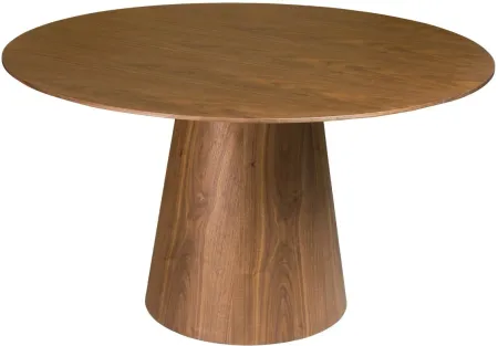 Wesley 53" Round Table in American Walnut by EuroStyle
