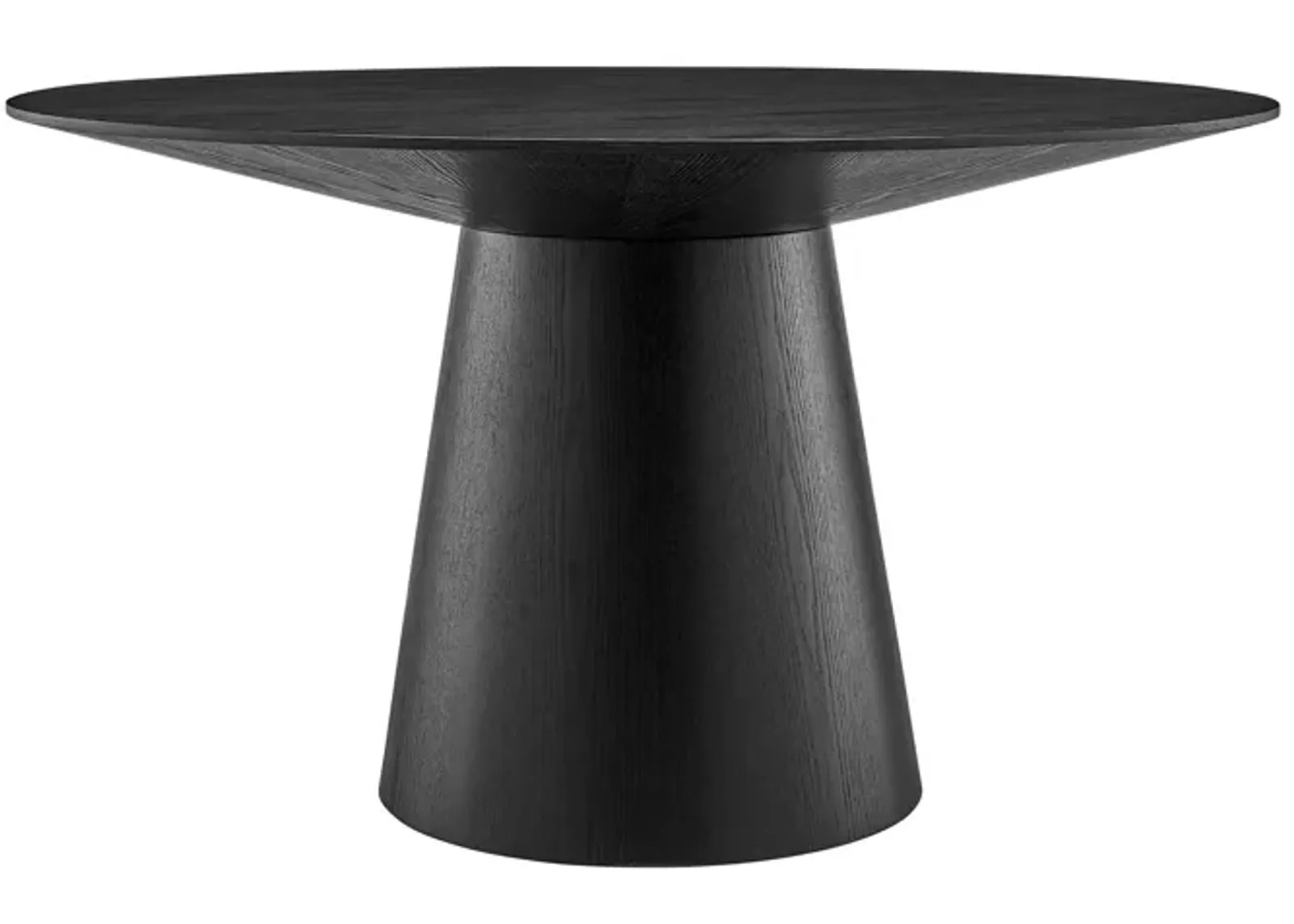 Wesley 53" Round Table in Black by EuroStyle