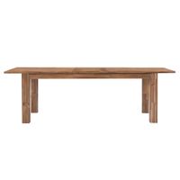 Bedford Butterfly Dining Table with Extension in Brushed Brown by New Pacific Direct