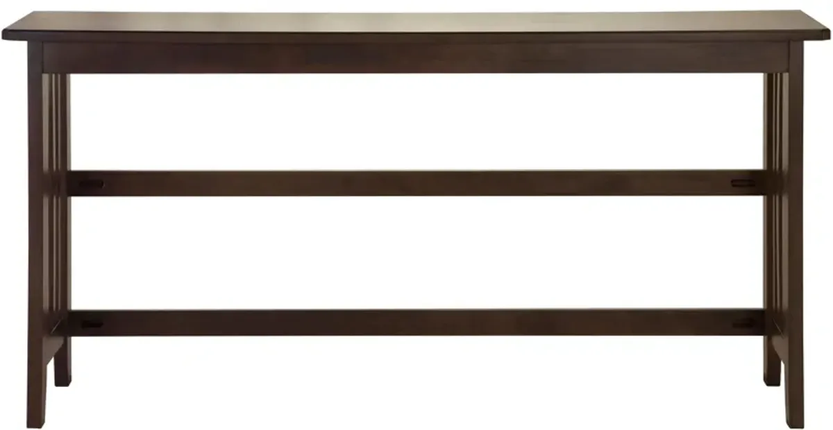 Lindsey Counter Height Dining Console with 4 Stool in Brown by Bernards Furniture Group