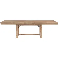 Trinity Dining Room Table in Distressed Light Oak by Homelegance