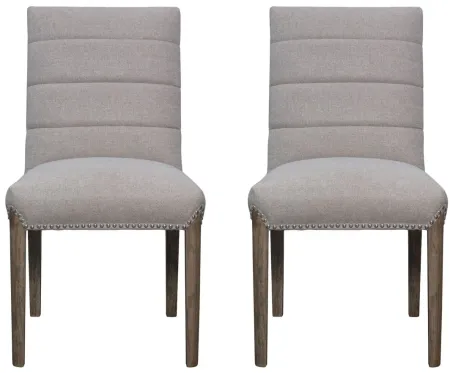 Alfred Dining Chair: Set of 2 in Havana Linen by New Pacific Direct