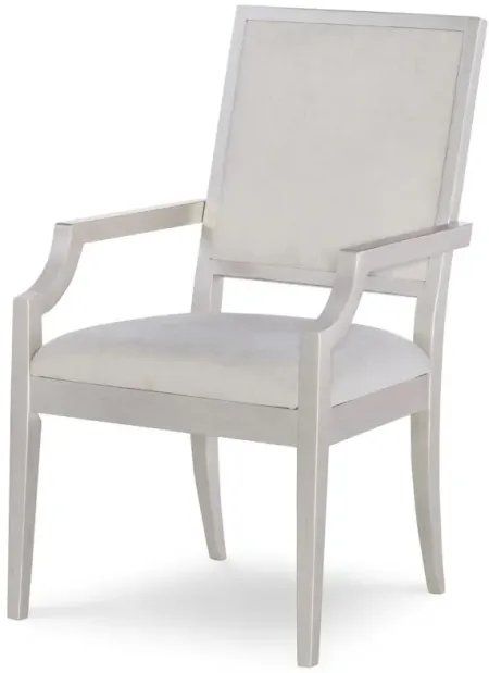 Cinema By Rachael Ray Upholstered Arm Chair Set of 2 in Silver Screen by Legacy Classic Furniture