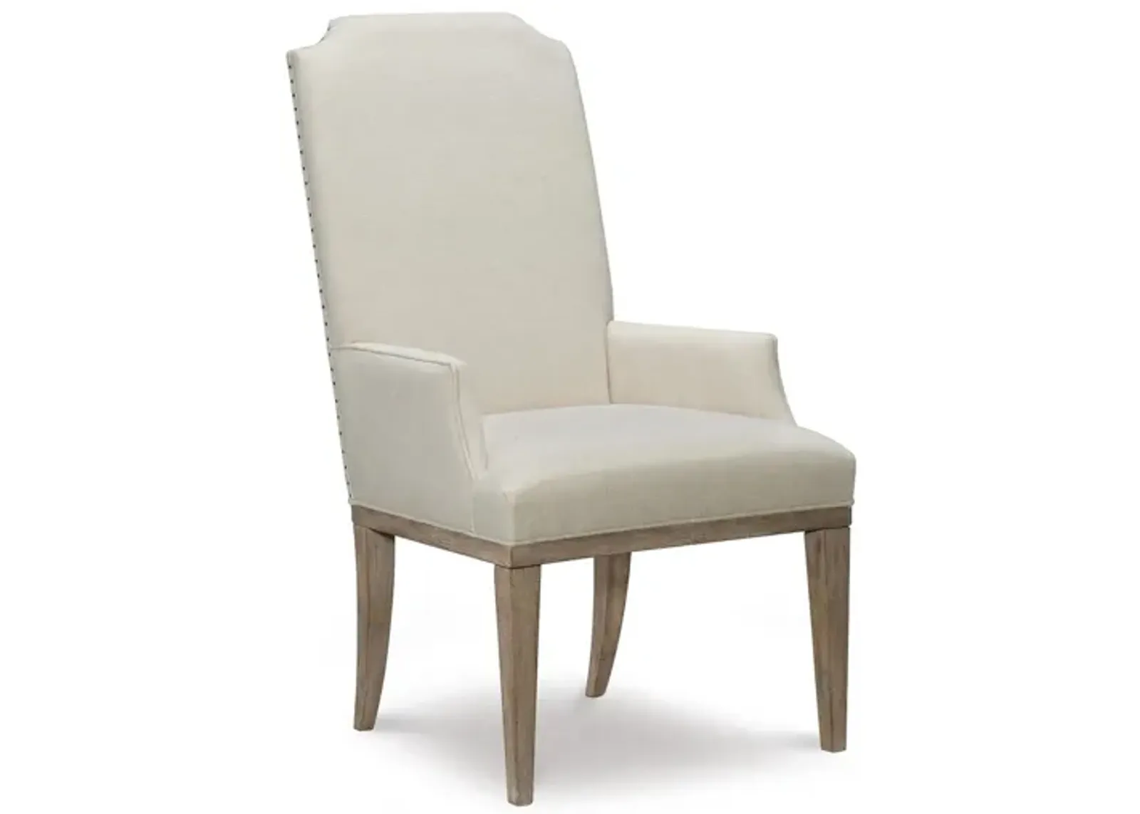 Monteverdi By Rachael Ray Upholstered Host Arm Chair Set of 2 in Sun-Bleached Cypress by Legacy Classic Furniture