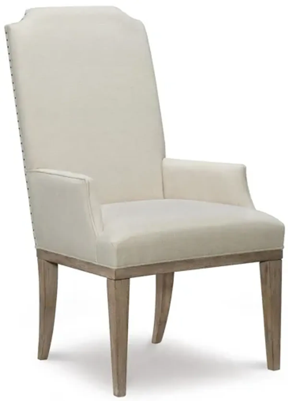 Monteverdi By Rachael Ray Upholstered Host Arm Chair Set of 2 in Sun-Bleached Cypress by Legacy Classic Furniture