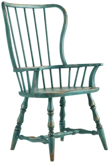 Sanctuary Spindle-Back Dining Armchair in Sky High Azure Blue by Hooker Furniture