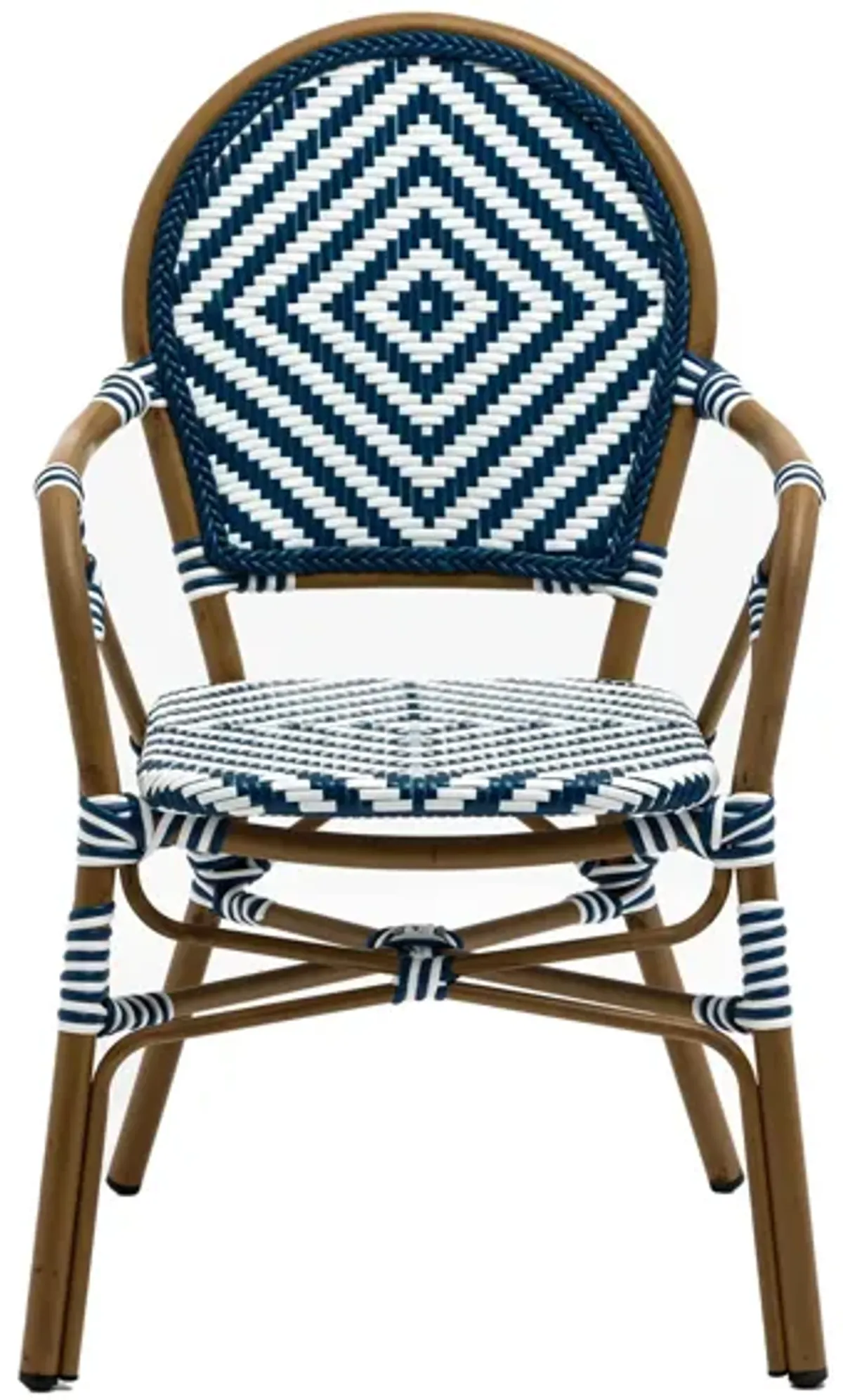 Orla Stacking Armchair Set of 2 in Blue/White by EuroStyle