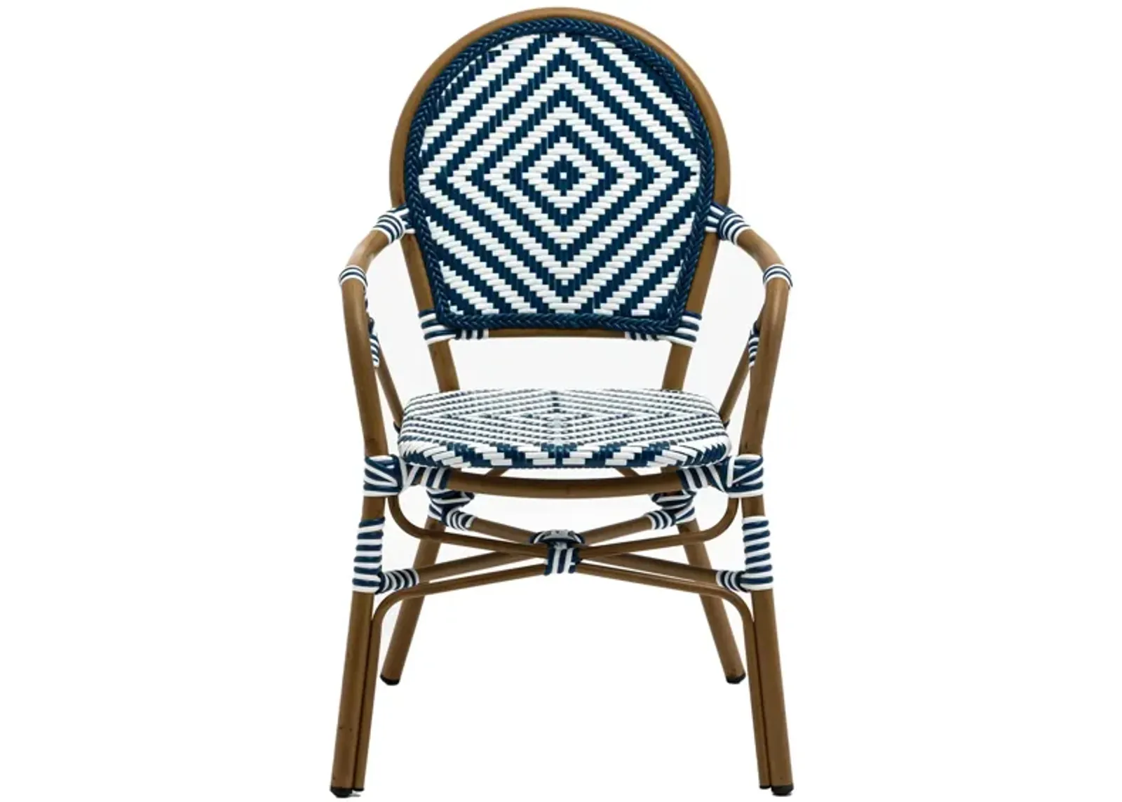 Orla Stacking Armchair Set of 2 in Blue/White by EuroStyle