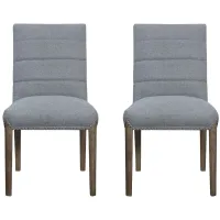 Alfred Dining Chair: Set of 2 in Havana Gray by New Pacific Direct
