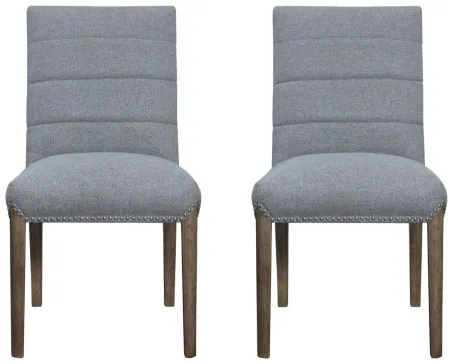 Alfred Dining Chair: Set of 2 in Havana Gray by New Pacific Direct