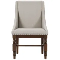 Halloran Dining Armchair in Stone Gray / Cherry by Homelegance