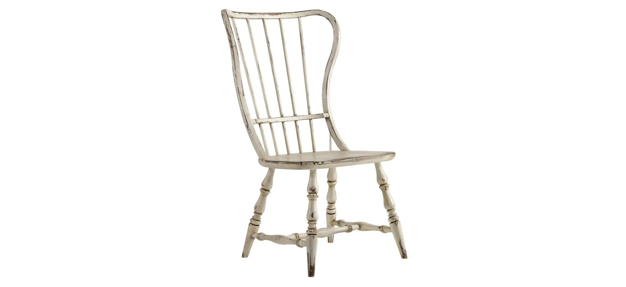 Sanctuary Spindle-Back Dining Chair in Vintage Chalky White by Hooker Furniture