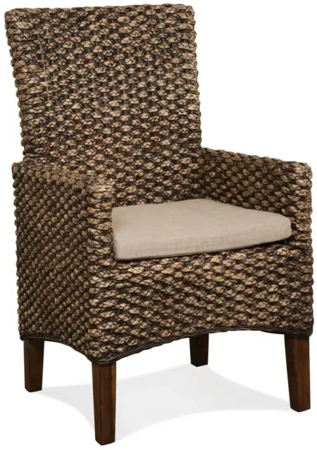 Sherborne Dining Armchair in Seagrass / Hazelnut / Beige by Riverside Furniture