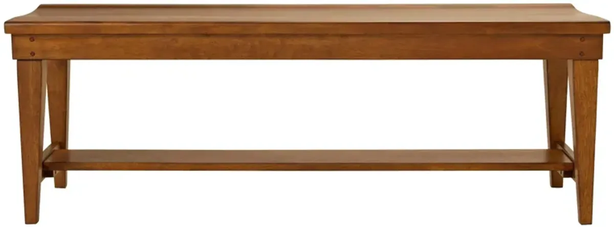 Colebrook Bench in Rustic Oak by Liberty Furniture