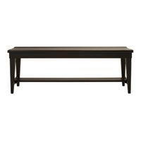 Colebrook Bench in Black by Liberty Furniture