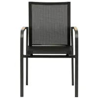Tristan Armchair Set of 2 in Black by EuroStyle