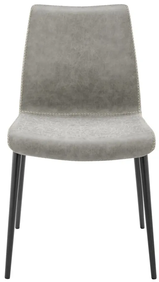 Jayden PU Dining Side Chair in Vintage Mist Gray by New Pacific Direct