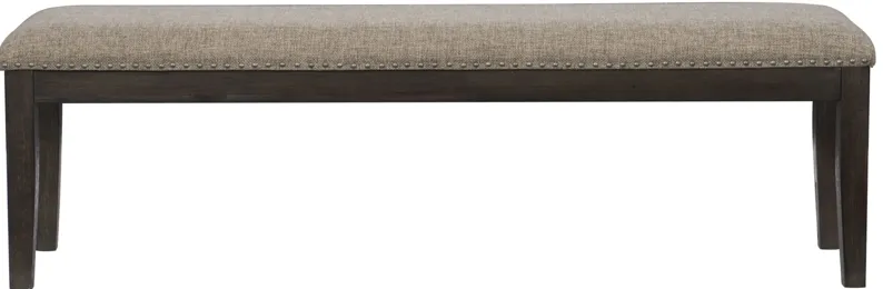 Balin Dining Bench in Wire Brushed Rustic Brown by Homelegance