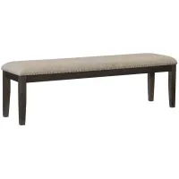 Balin Dining Bench in Wire brushed rustic brown by Homelegance
