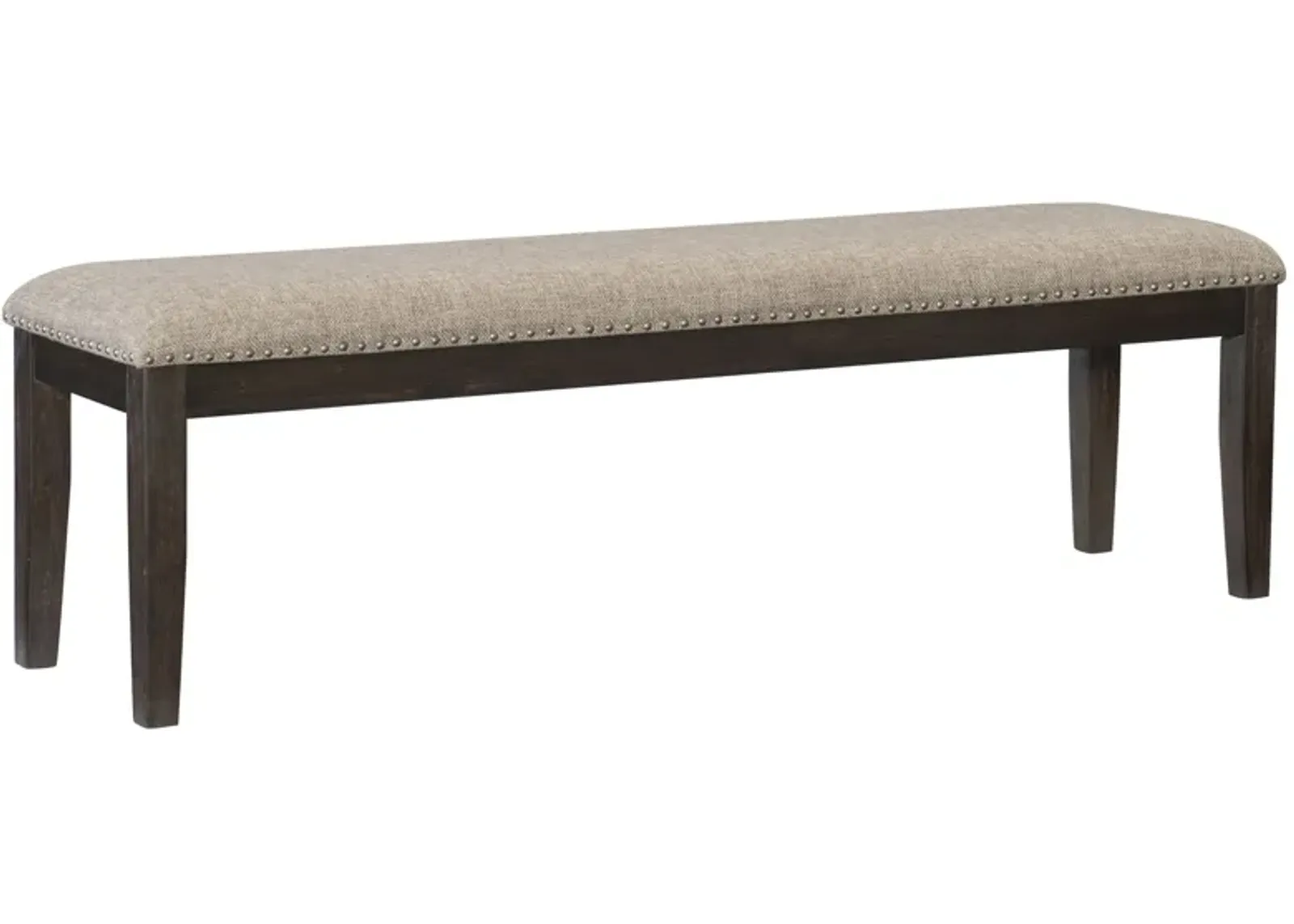 Balin Dining Bench in Wire Brushed Rustic Brown by Homelegance