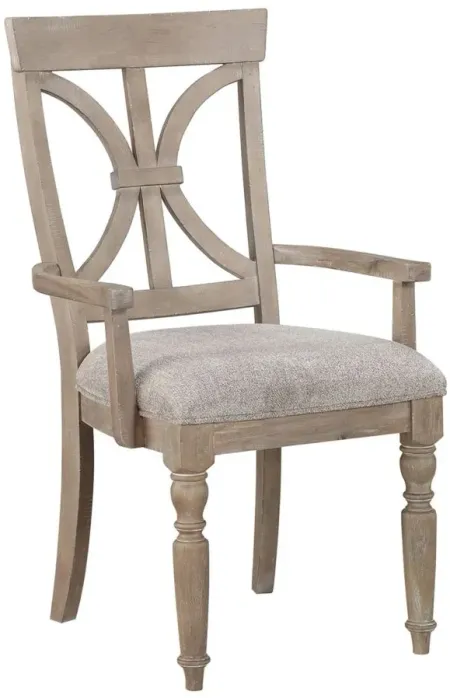 Verano Dining Arm Chair, set of 2 in Driftwood Light brown by Homelegance