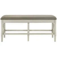Alphine Counter Height Bench in Gray by Homelegance