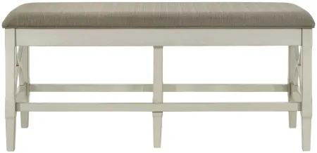 Alphine Counter Height Bench in Gray by Homelegance