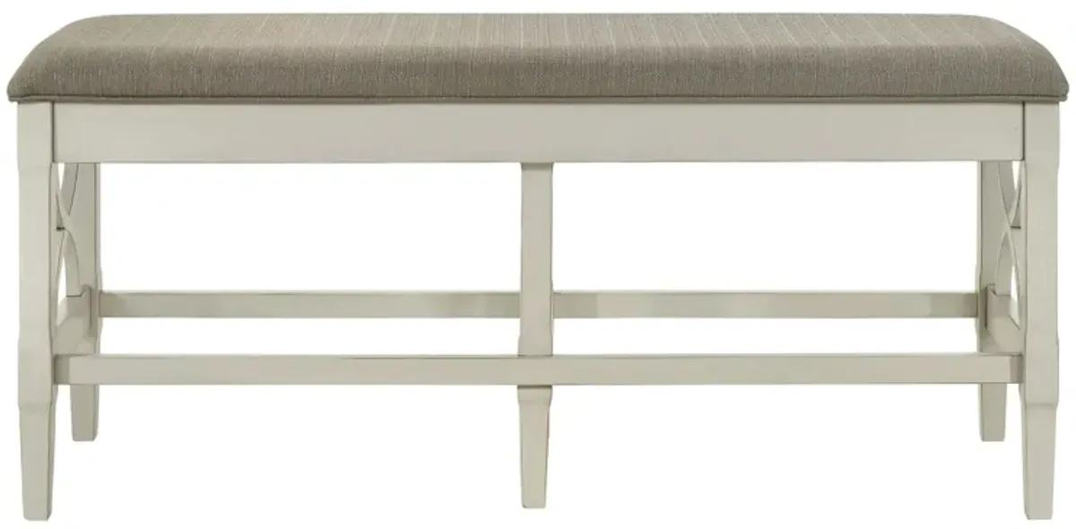 Alphine Counter Height Bench in Gray by Homelegance