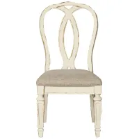 Delphine Dining Chair in Chipped White by Ashley Furniture