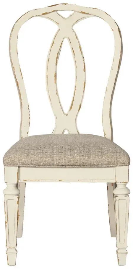 Delphine Dining Chair in Chipped White by Ashley Furniture
