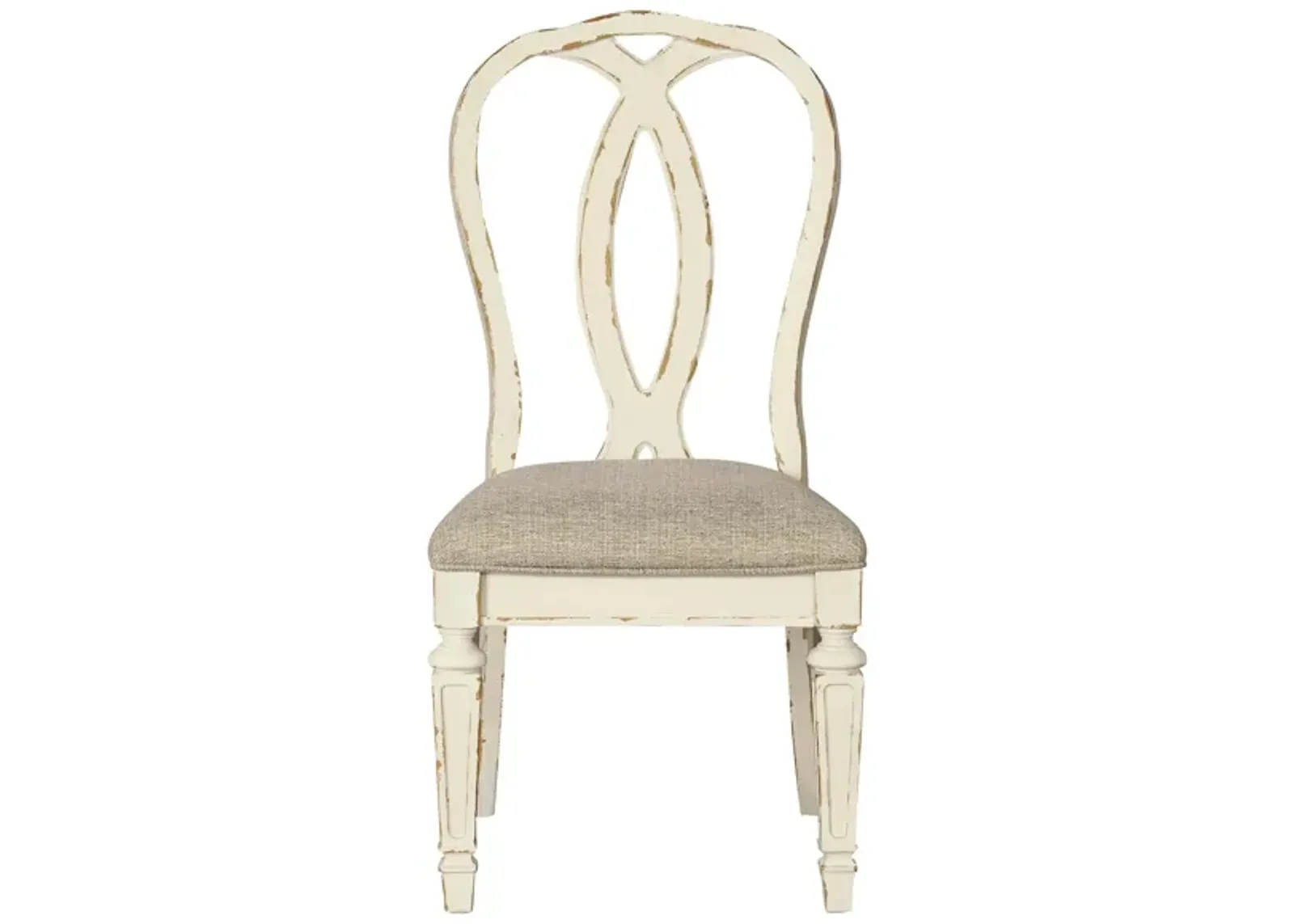 Delphine Dining Chair in Chipped White by Ashley Furniture